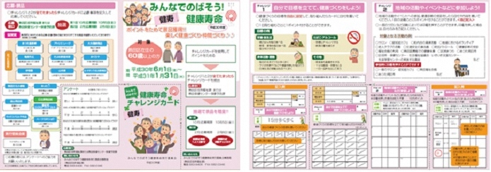 写真：「みんなでのばそう健康寿命」リーフレット