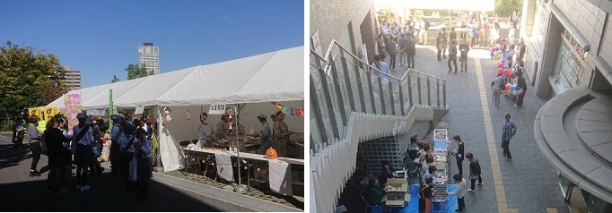 写真：賑わった模擬店