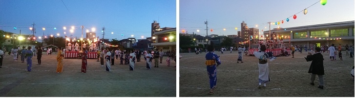 写真：盆踊り会場の様子
