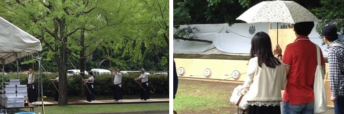 写真：弓道の様子