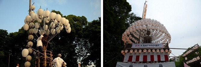 写真：巻わら製作の様子