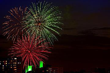 熱田まつりの様子（花火）の写真
