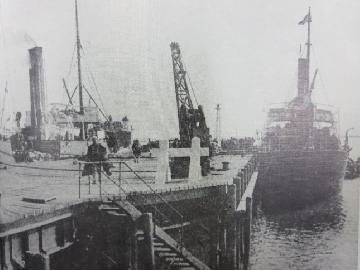 写真：明治末の名古屋港（写真に見る明治の名古屋）