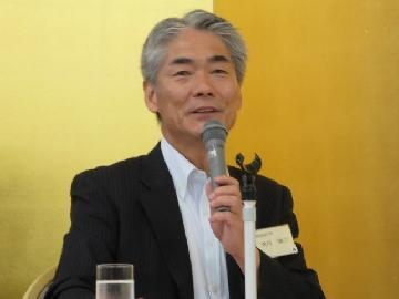 写真：浅井区長による講演