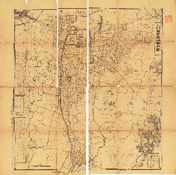 写真：明治27年（1894）の地図〈名古屋（市）、熱田（町）実測図〉