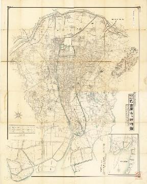 写真：明治40年（1907）の地図〈名古屋市及び附近図〉
