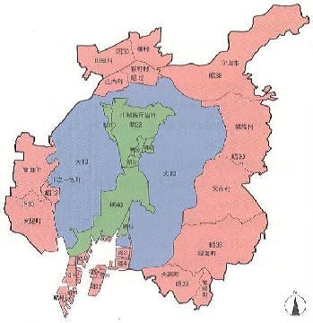 写真：市域の変遷図