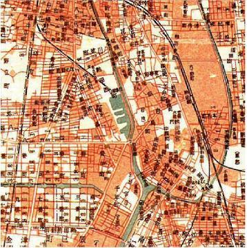 写真：戦災焼失区域