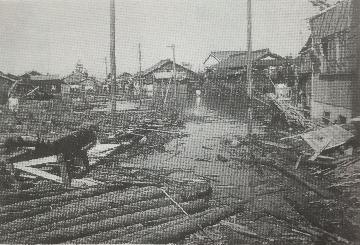 写真：伊勢湾台風（南一番町）