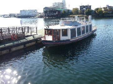 催しに使われた船の写真