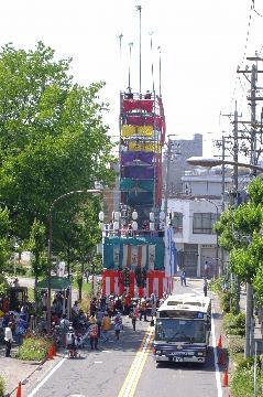 写真：堀川まつりで復活した大山