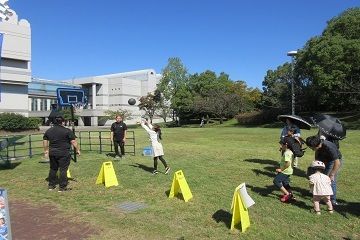 写真:シュートチャレンジの様子