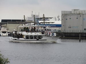写真:乗船の様子