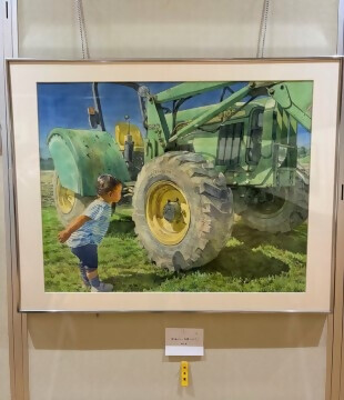 写真:洋画の部 市長賞作品