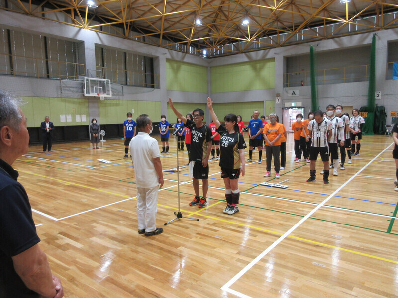 写真:選手宣誓の様子