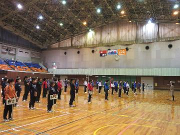 写真：出場チーム整列の様子