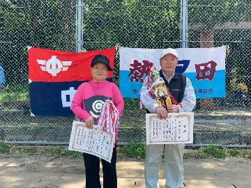 個人の部の優勝者と準優勝者の写真