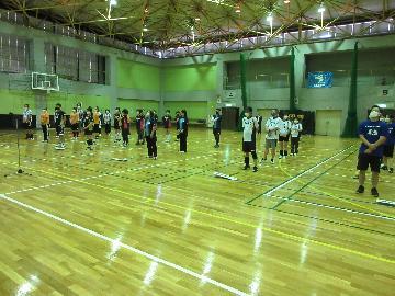 写真:整列する選手の皆さん