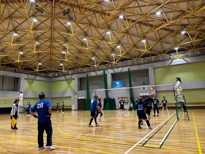 写真：第37回熱田区学区対抗レクリエーションインディアカ大会の様子