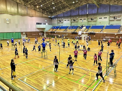 写真：第52回熱田区レクリエーションインディアカ大会の様子