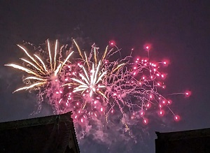 写真：熱田まつり花火