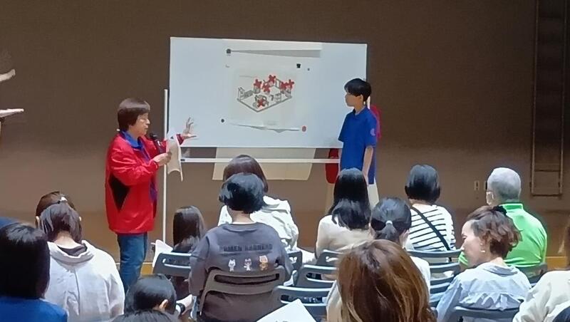 写真：熱田区子ども会育成連絡協議会によるKYT講演会の様子です。