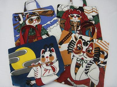 写真:招き猫バッグ