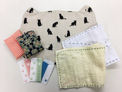 写真:雑巾やボチ袋やランチョンマット