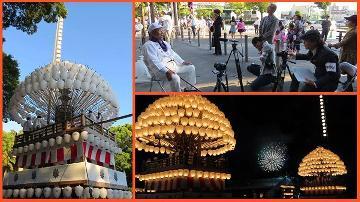 写真：撮影の様子（熱田まつり）