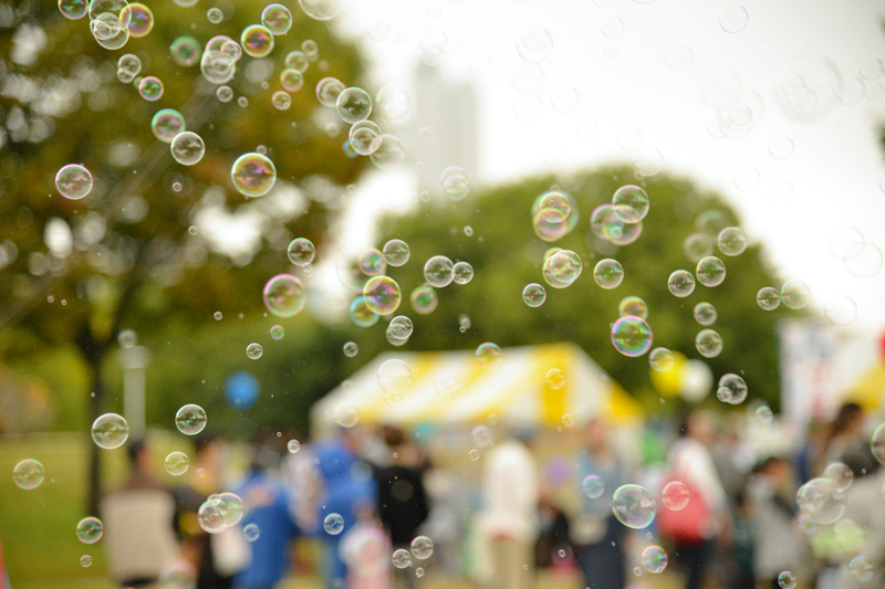 写真：キッズゾーン「シャボン玉」2