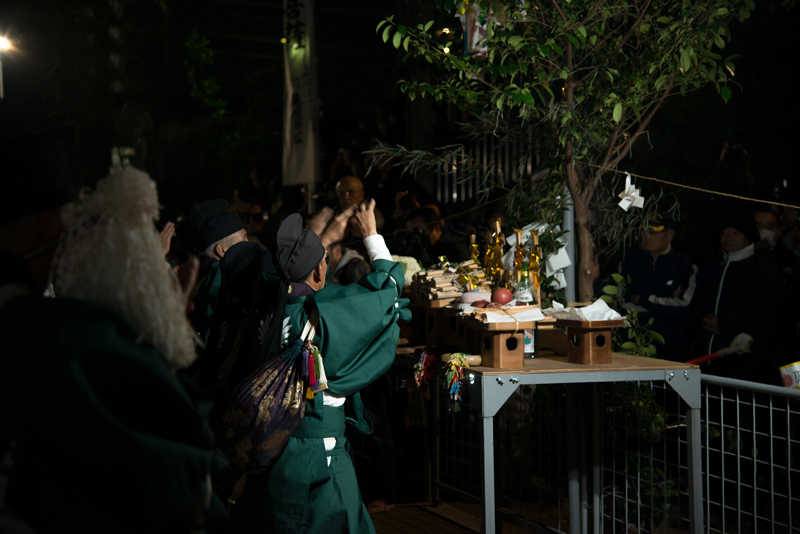 写真：祈祷の様子