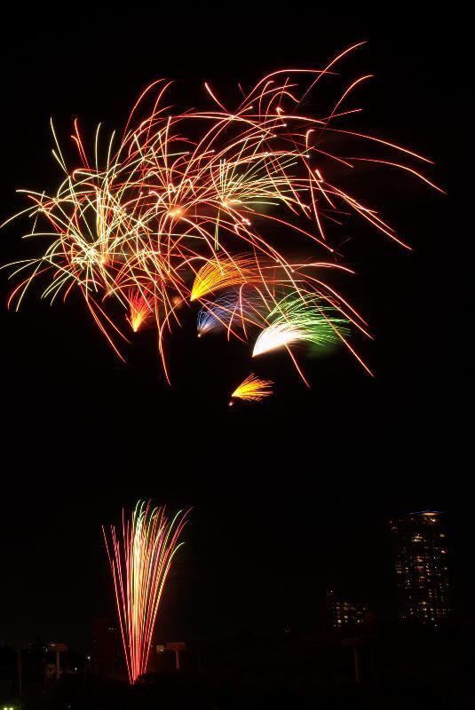 写真：熱田まつり　花火4