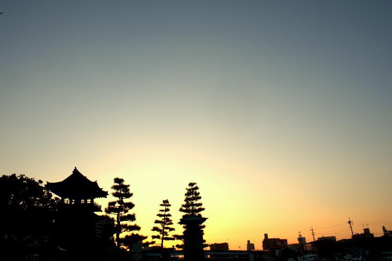 写真：宮の渡し公園朝焼け4
