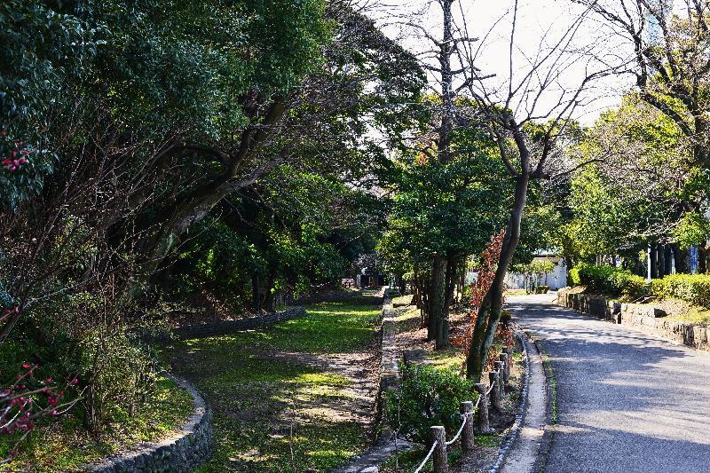 写真：断夫山古墳西路上