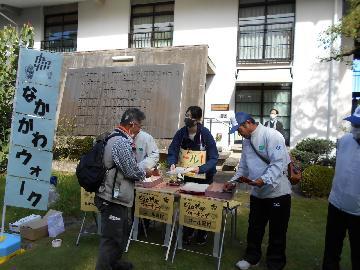 写真：ゴール受付