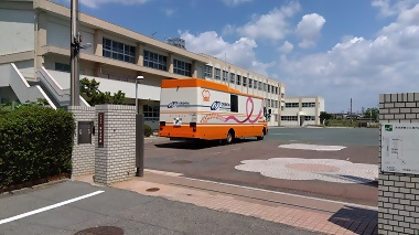 写真:赤星小学校の校庭の様子