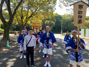 写真:西ノ切神楽の様子