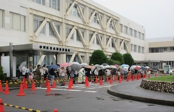写真:区役所駐車場
