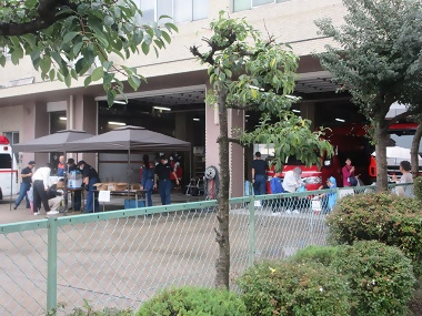 写真:中川消防のミニ消防広場