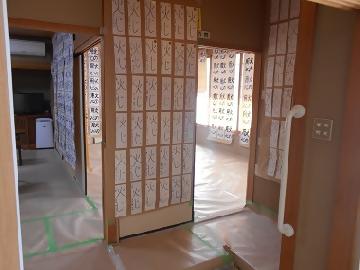 写真:書道作品展の様子