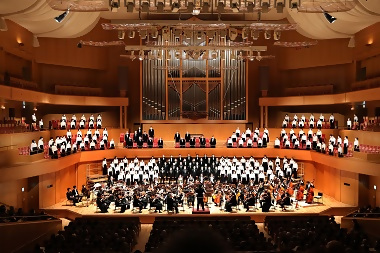 写真:「中川区みんなで歌おう第九コンサート」の様子