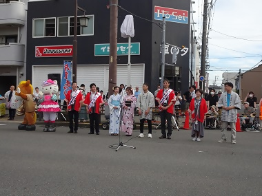 写真:開会式(中川金魚まつり)
