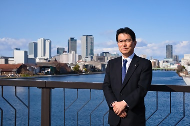 写真:長良橋から臨む中川運河で撮影