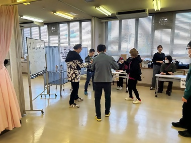 写真:けん玉遊び