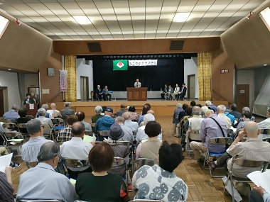 写真:中川区老人クラブ連合会中尾会長による挨拶