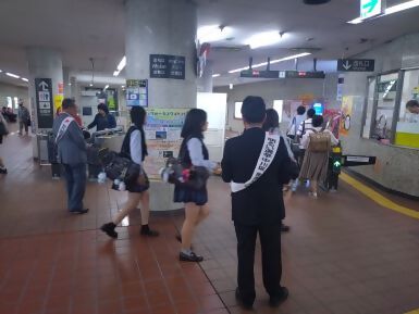 写真:選挙啓発の様子1