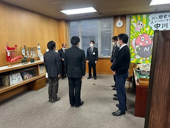 写真：中川区役所からの第一次派遣職員1