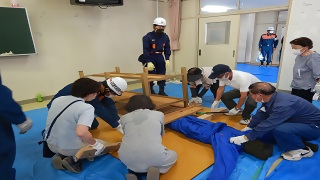 救助訓練の写真