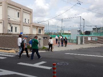 全市一斉避難訓練の写真