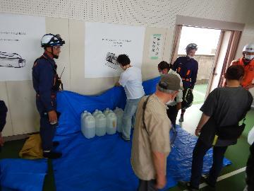 簡易水防工法の写真